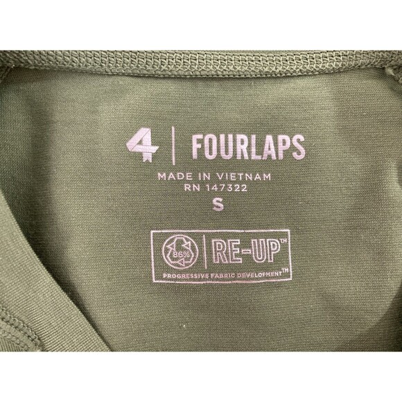 Four Laps T-Shirt Men’s S Green Crew Neck Performance Running Workout Gym - Picture 6 of 8